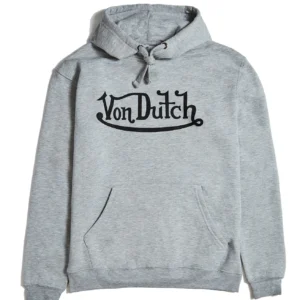 Von Dutch Black on Grey Hoodie